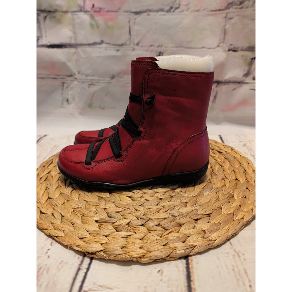 Bernie Mev Burgundy Webber Boots Sz: EU 38/US 7 - Picture 3 of 7